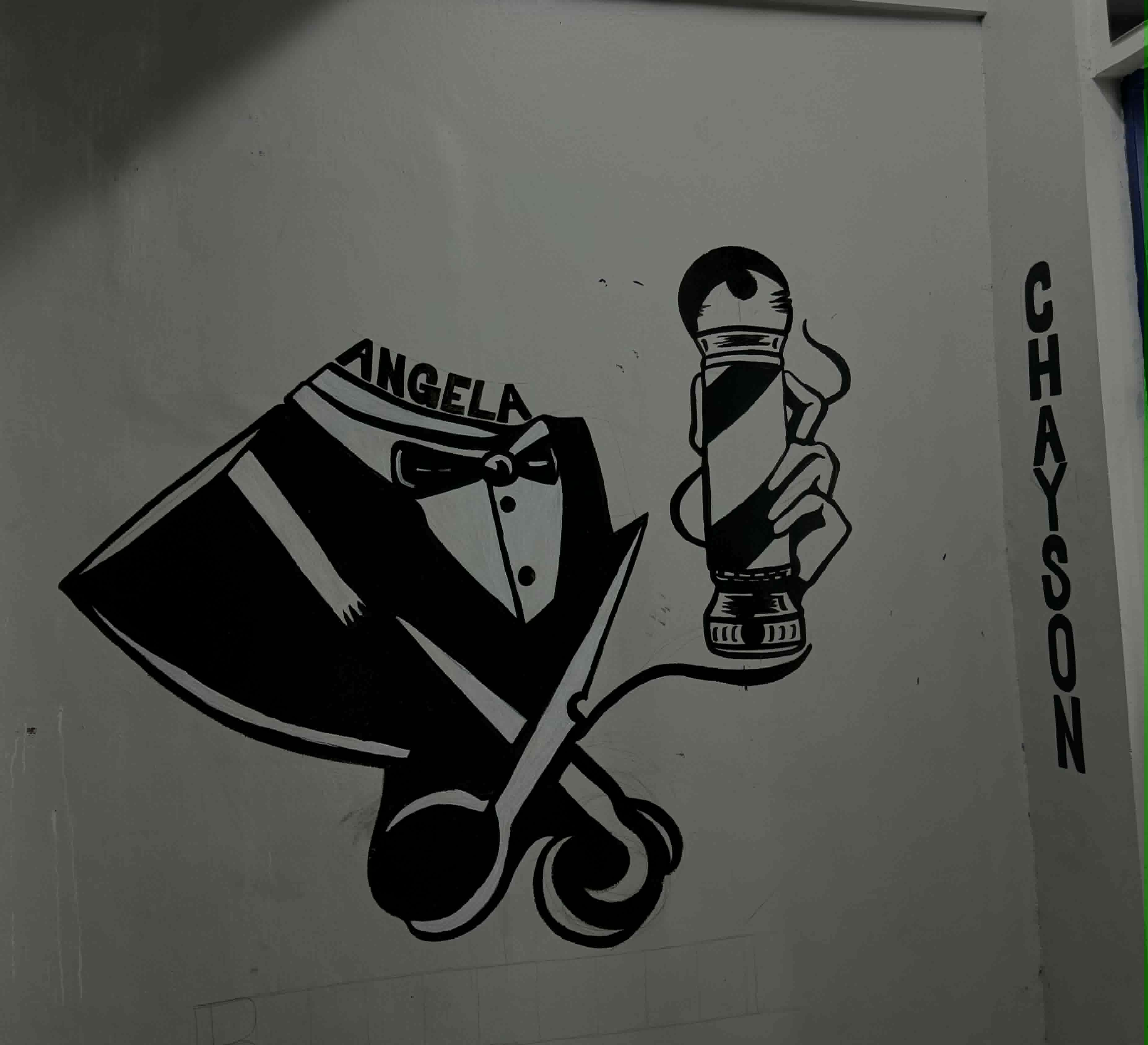 Chayson's Barbershop Wall Mural